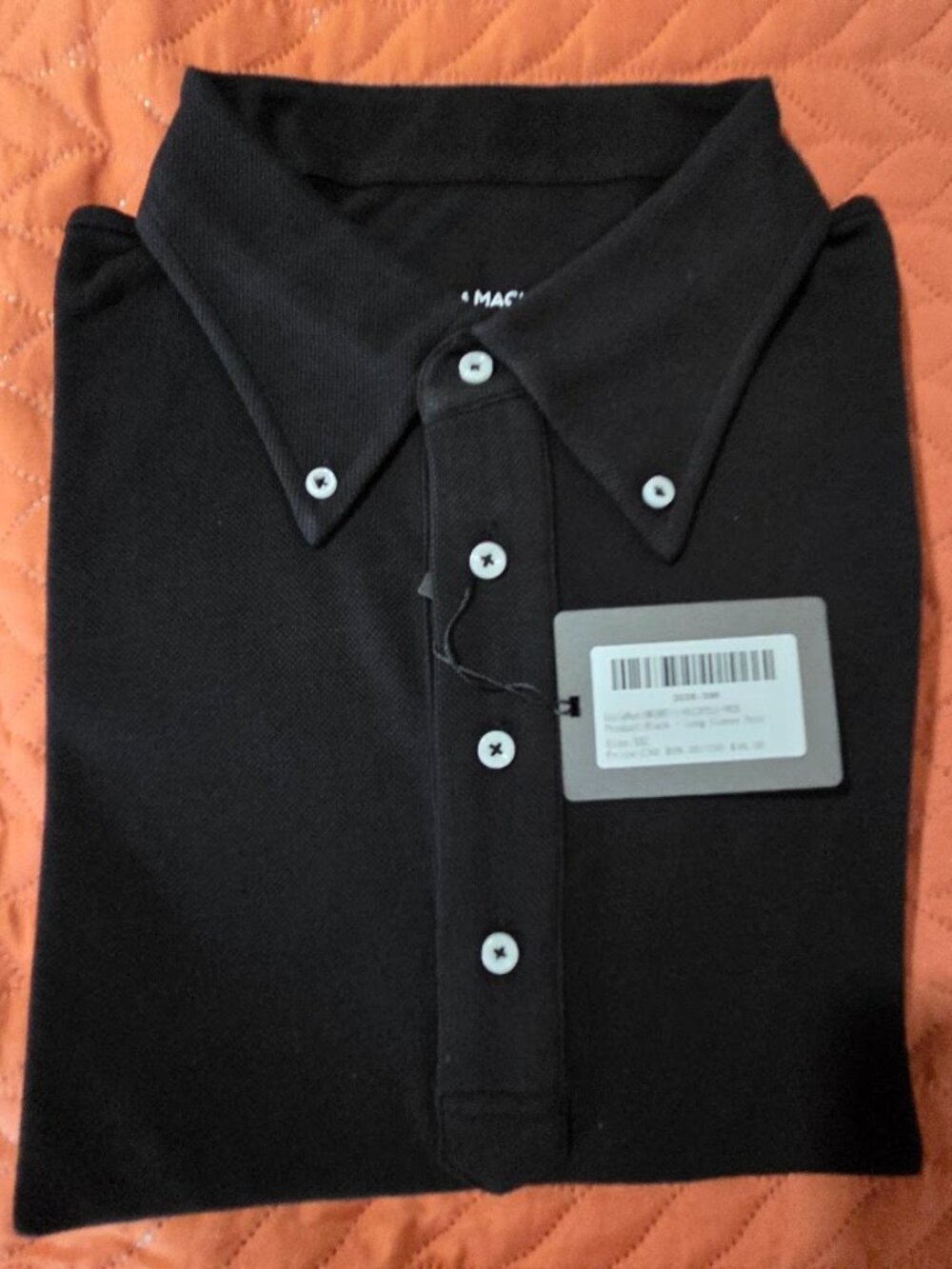 Spier & Mackay Black Long Sleeve Polo